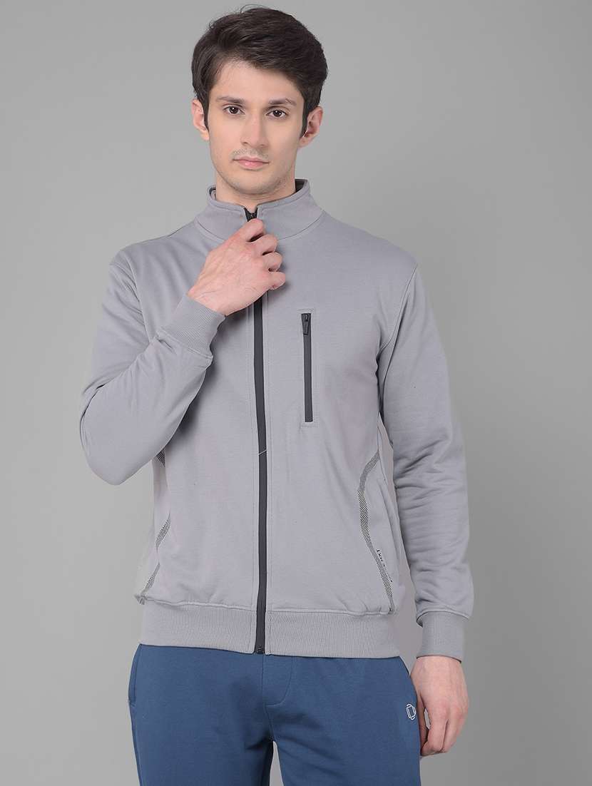 men solid long sleeve regular fit caual jacket - 21630350 - Zoom Image - 0
