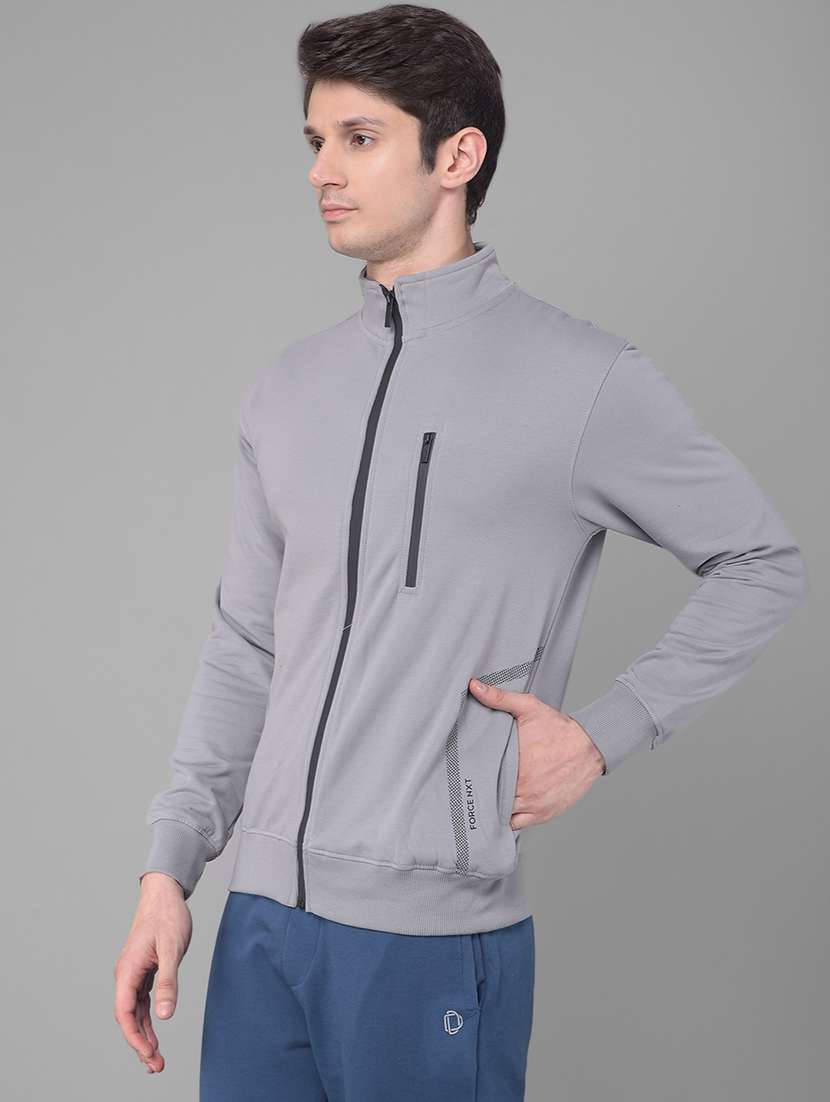 men solid long sleeve regular fit caual jacket - 21630350 - Standard Image - 2