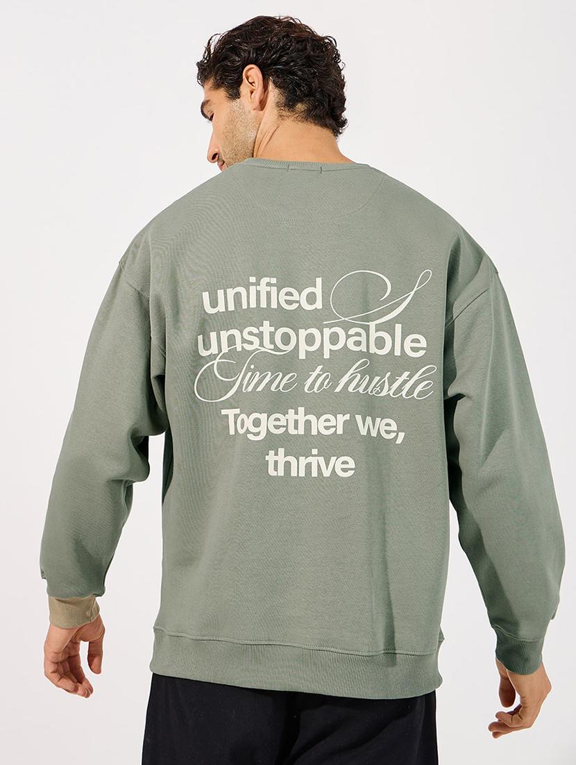 men back print long sleeve sweatshirt - 21630616 - Standard Image - 2