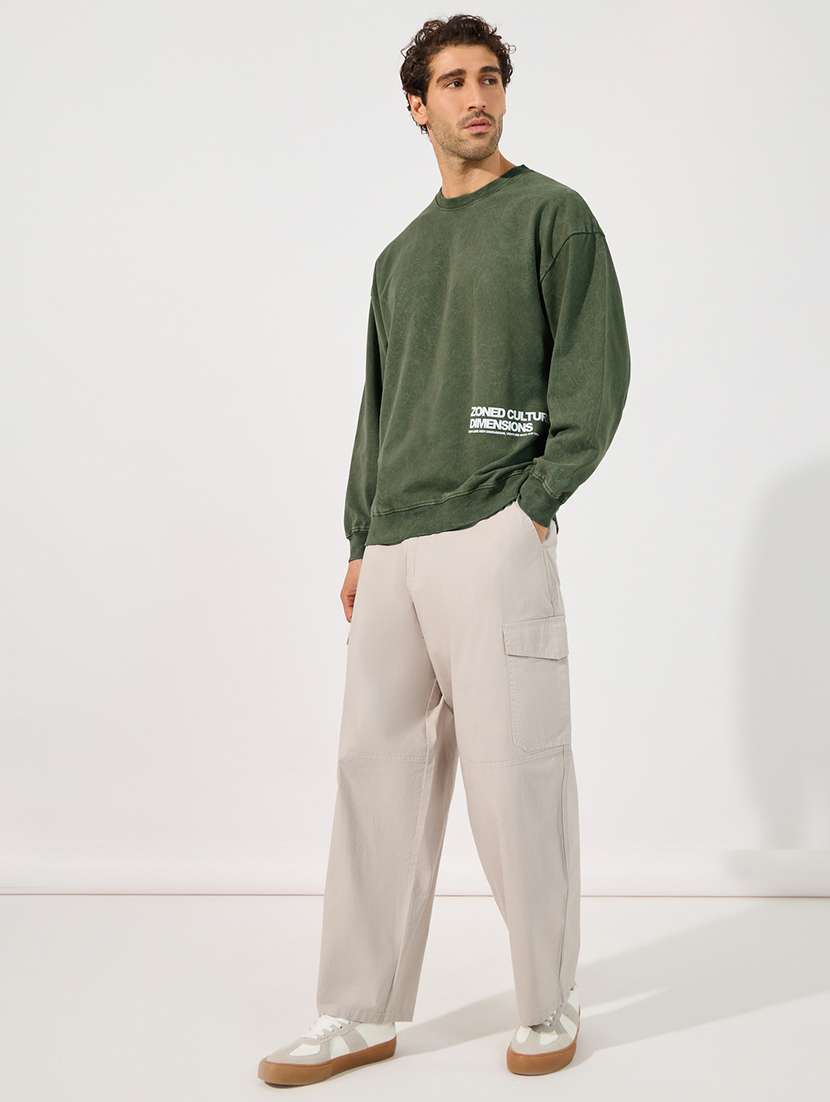 men placement print long sleeve sweatshirt - 21630632 -  Standard Image - 2