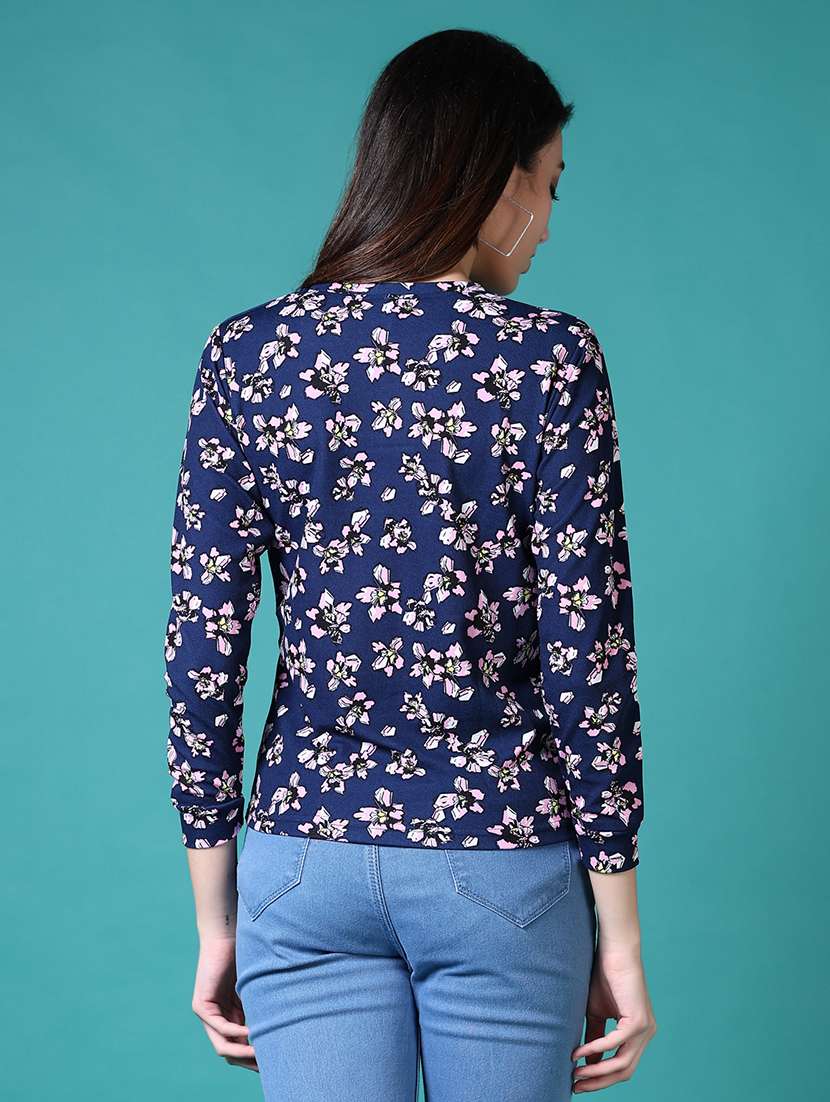 women floral printed long sleeve t-shirt - 21630968 -  Standard Image - 2