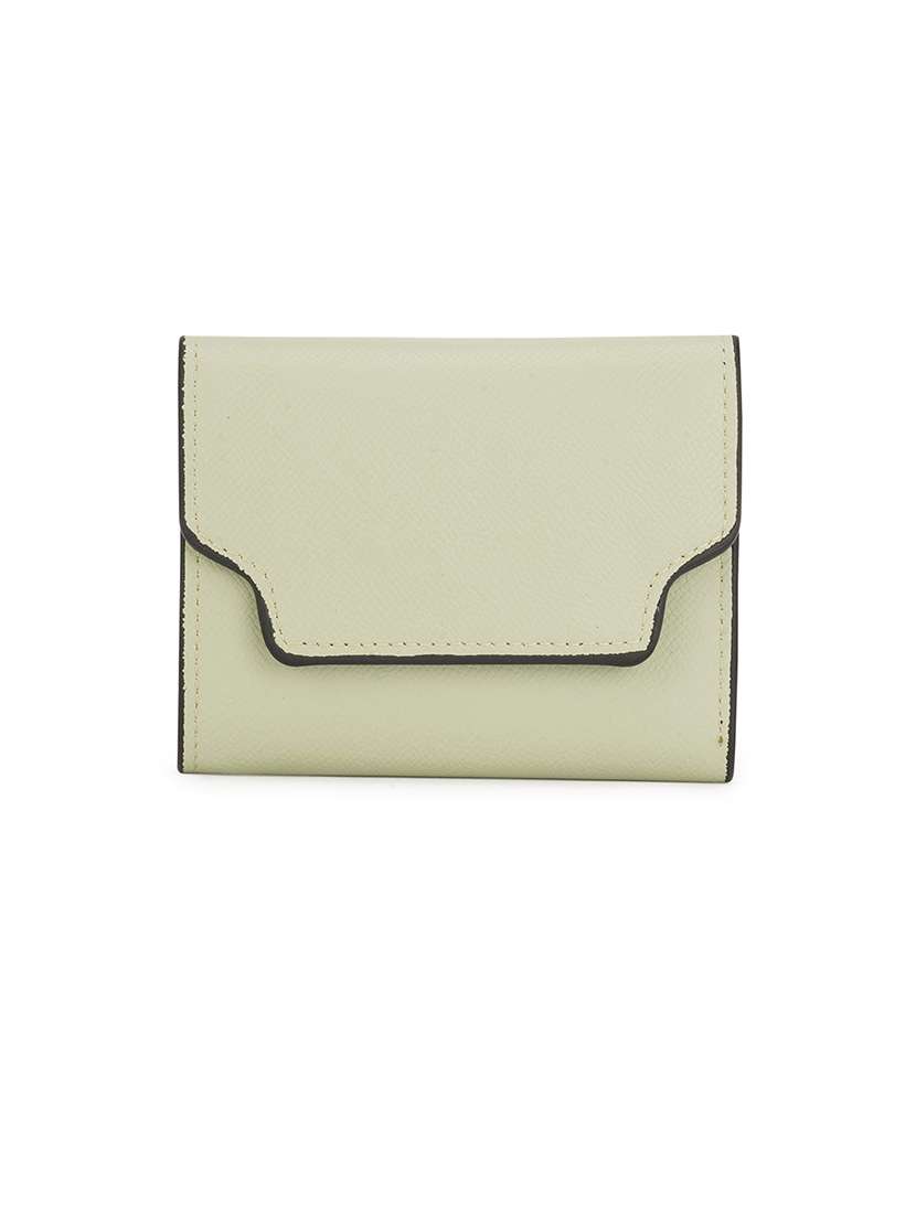 women solid leatherette wallet