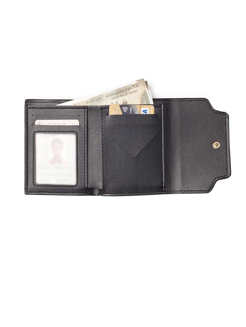 women solid leatherette wallet - 21631167 -  Standard Image - 2