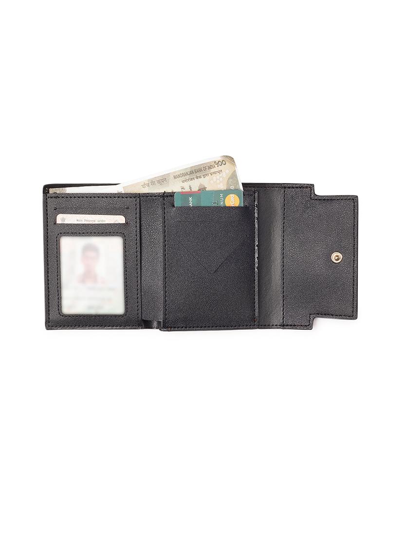 women solid leatherette wallet - 21631168 - Standard Image - 2