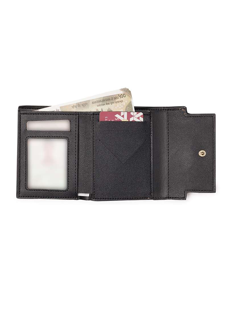 women solid leatherette wallet - 21631169 -  Standard Image - 2