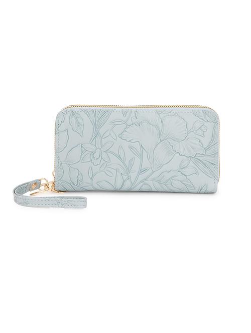 women light blue leatherette wallet - 21631175 - Standard Image - 0