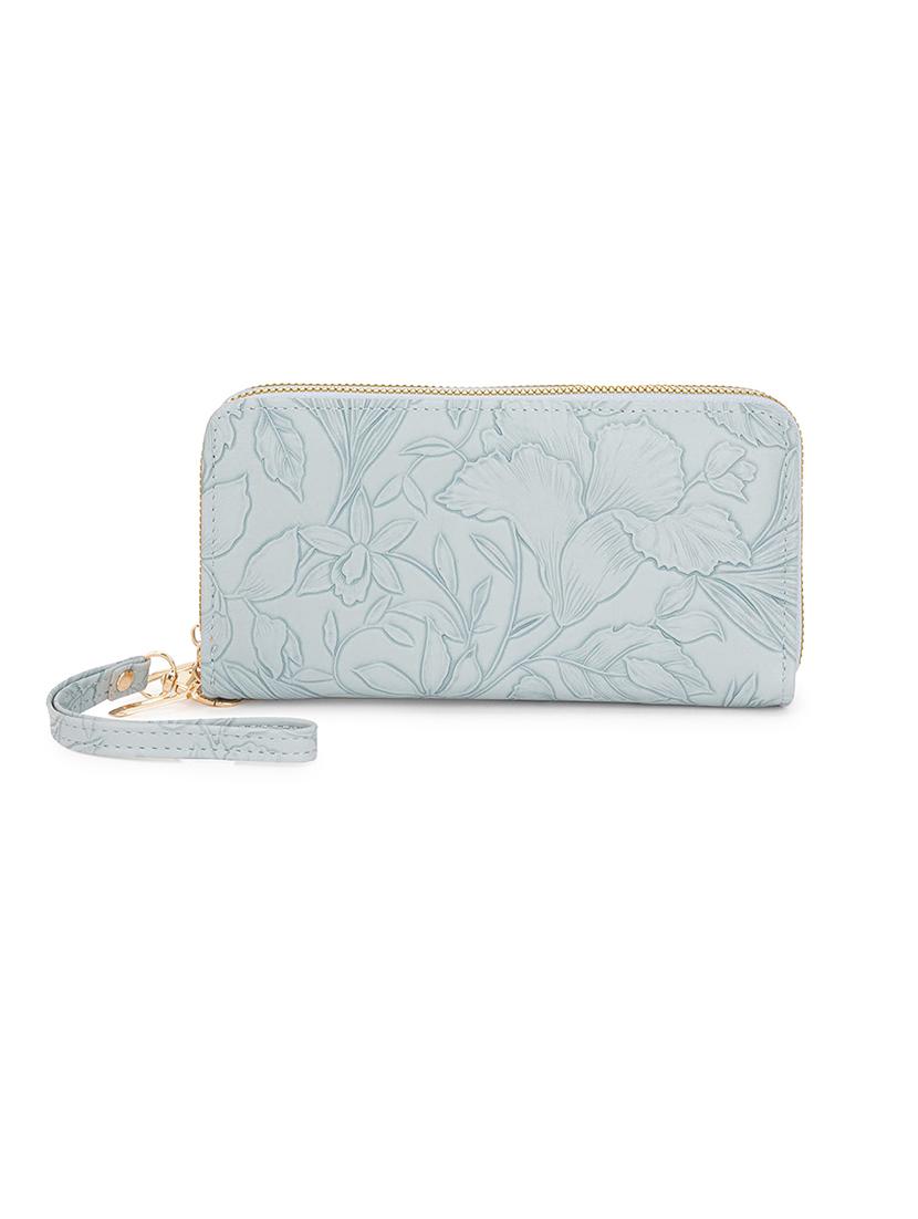 women light blue leatherette wallet - 21631175 - Zoom Image - 0