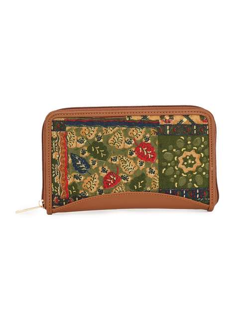 women brown cotton wallet - 21631178 -  Standard Image - 0