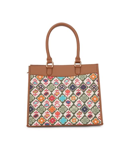 women green printed handbag - 21631182 -  Standard Image - 0