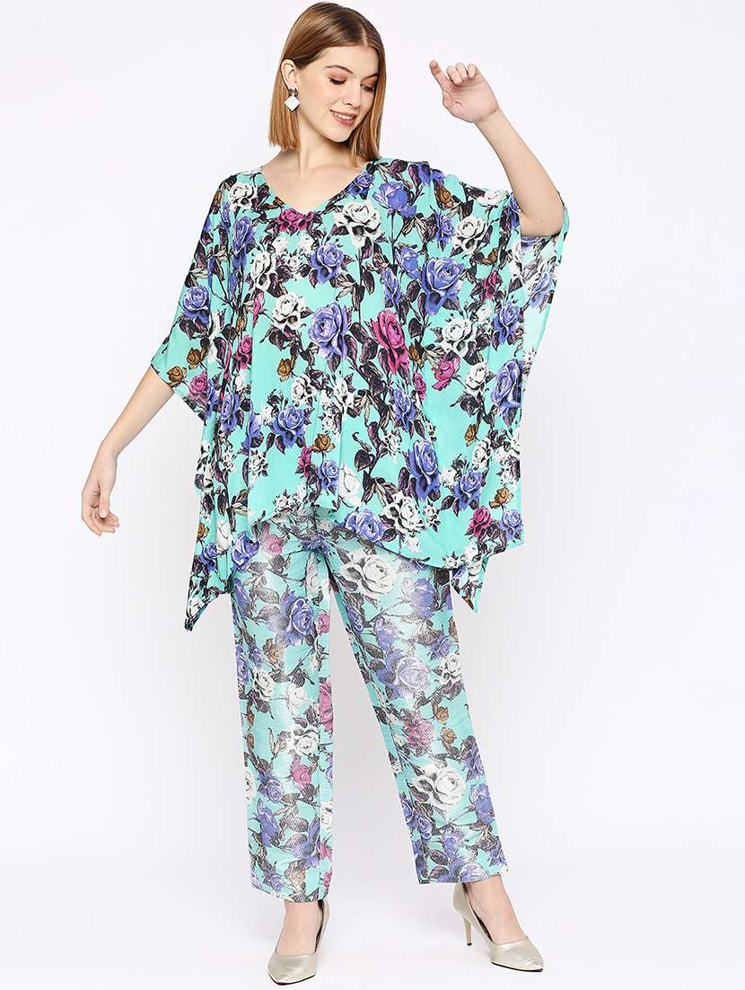 women floral printed kaftan tunic