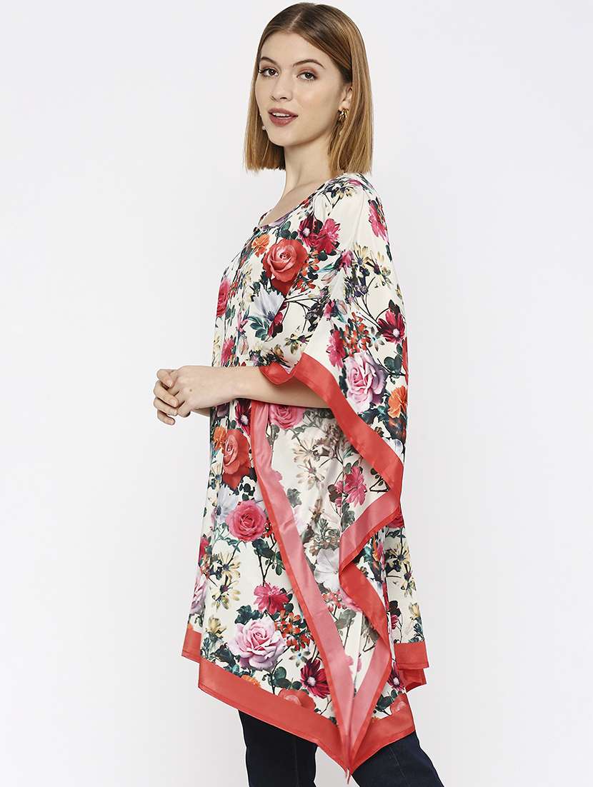 women floral printed kaftan tunic - 21631269 -  Standard Image - 2