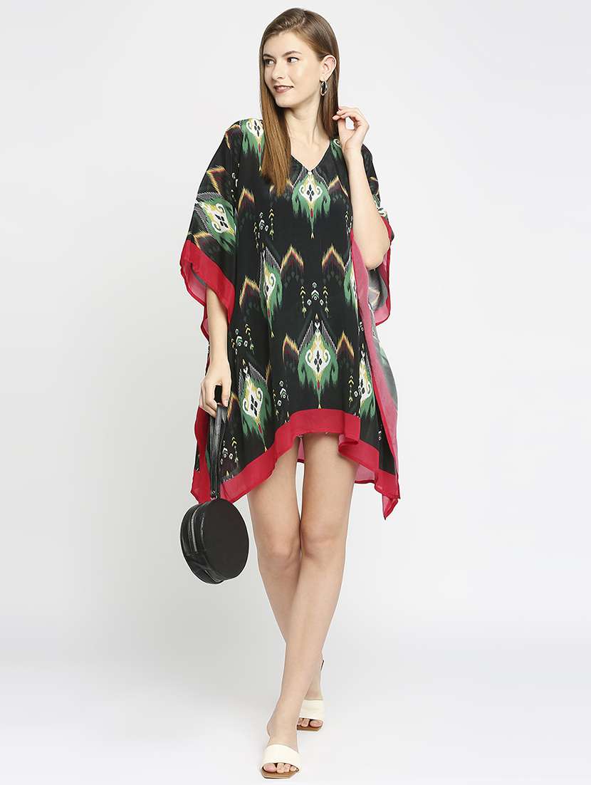 women printed kaftan dress