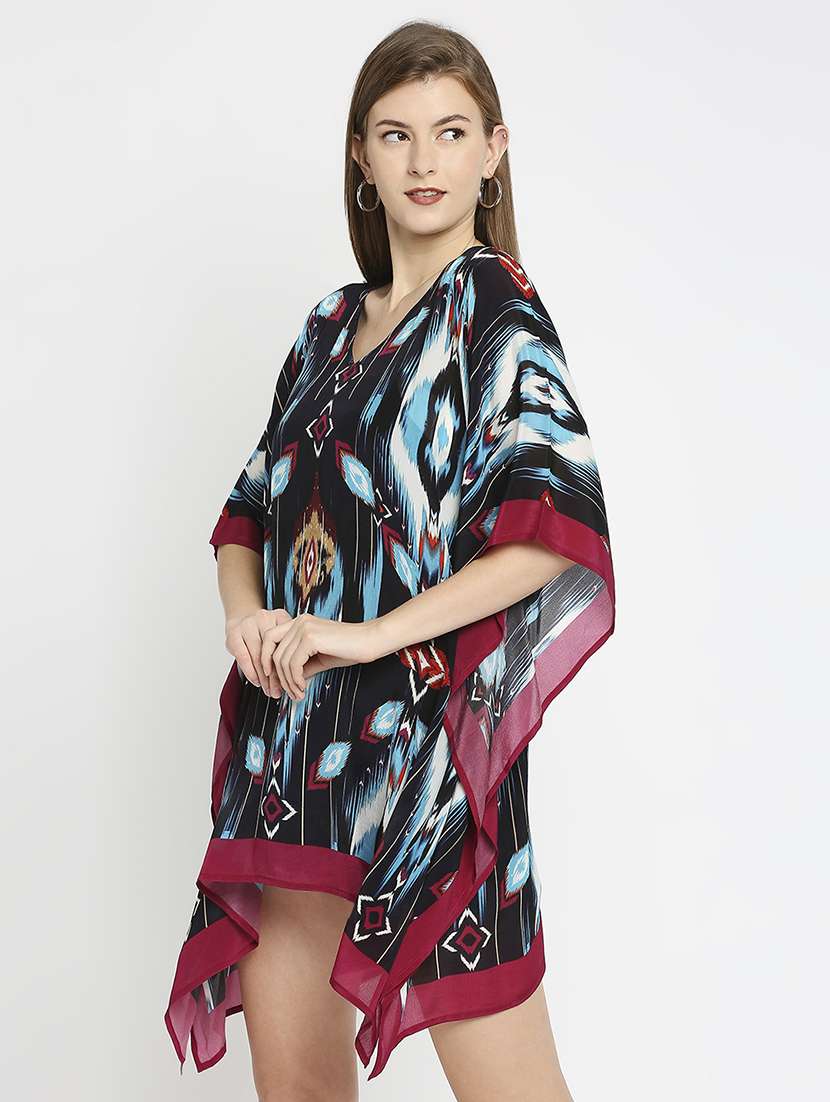 women printed kaftan dress - 21631288 - Standard Image - 2
