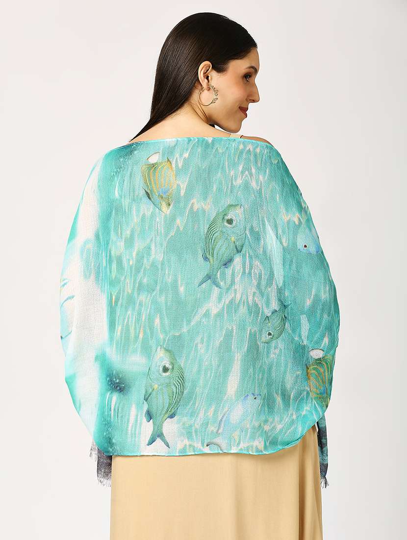 women printed everyday wrap scarf - 21631383 -  Standard Image - 2