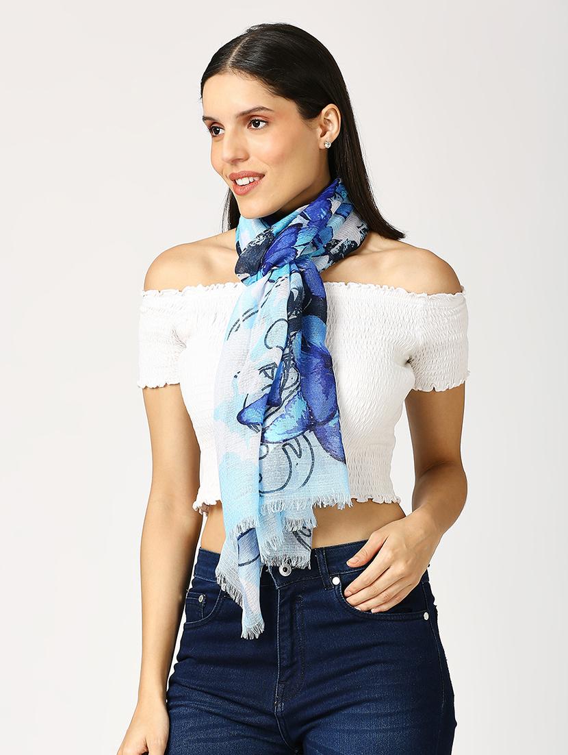 women printed everyday wrap scarf - 21631386 - Standard Image - 2