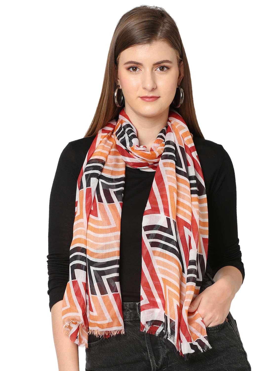 women printed everyday wrap scarf - 21631402 -  Standard Image - 2