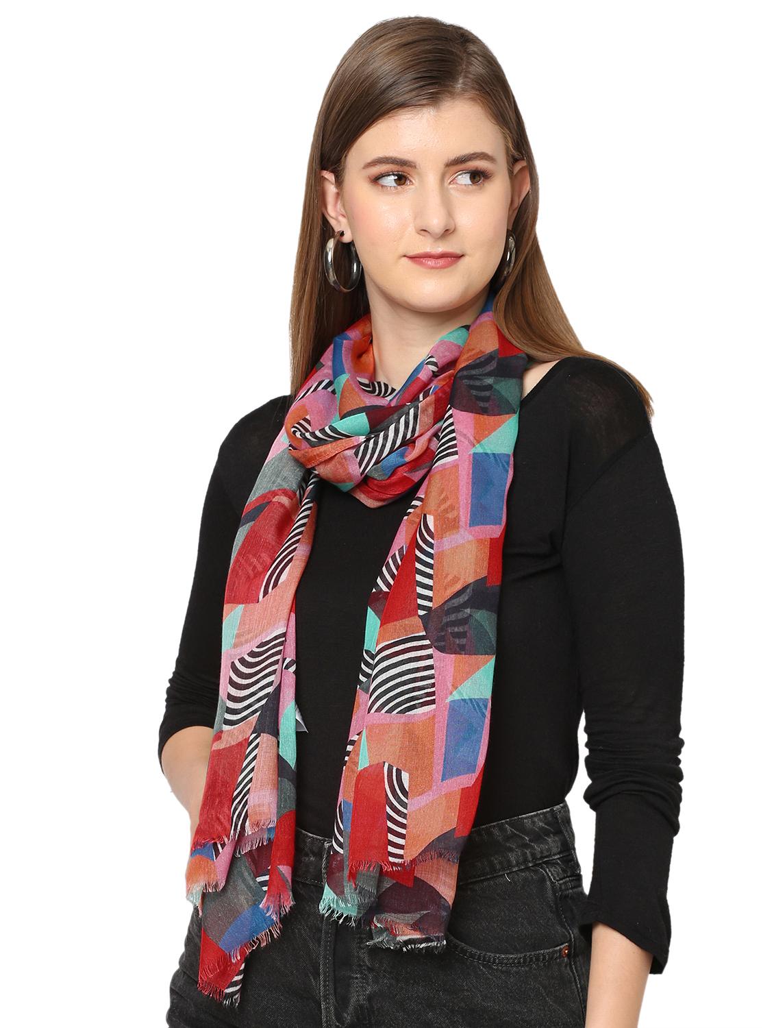 women printed everyday wrap scarf - 21631404 - Standard Image - 2