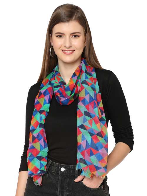 women printed everyday wrap scarf - 21631410 - Standard Image - 0