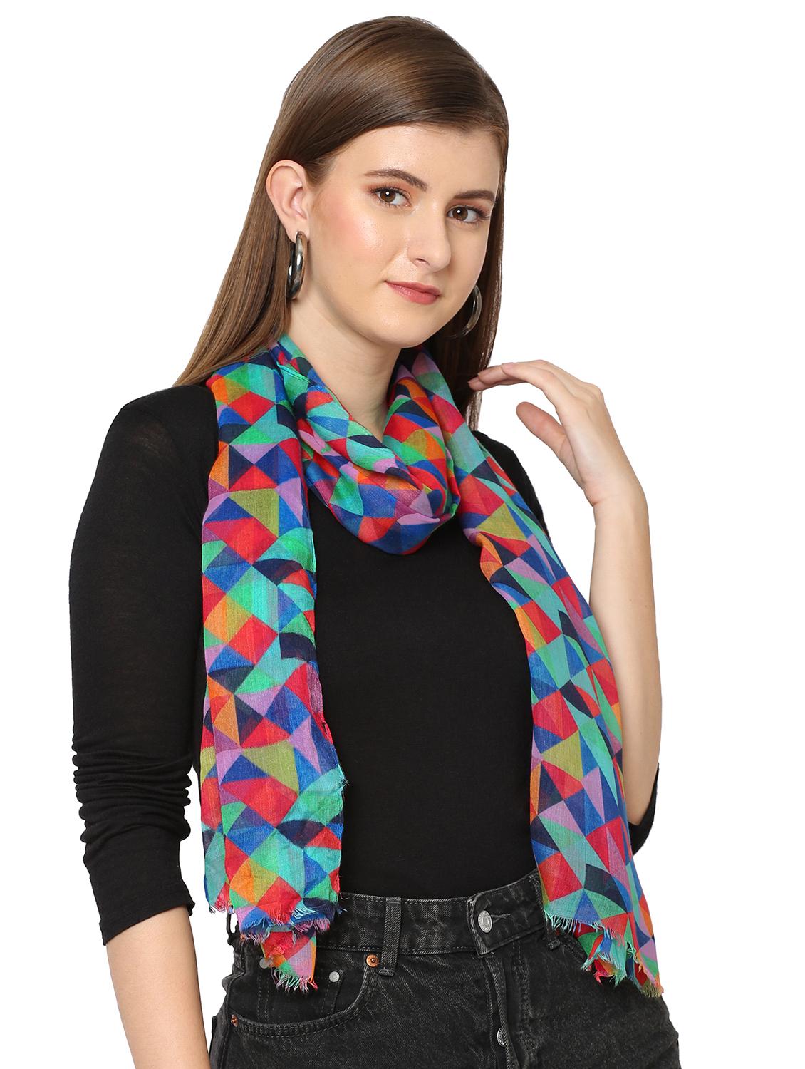 women printed everyday wrap scarf - 21631410 - Standard Image - 2