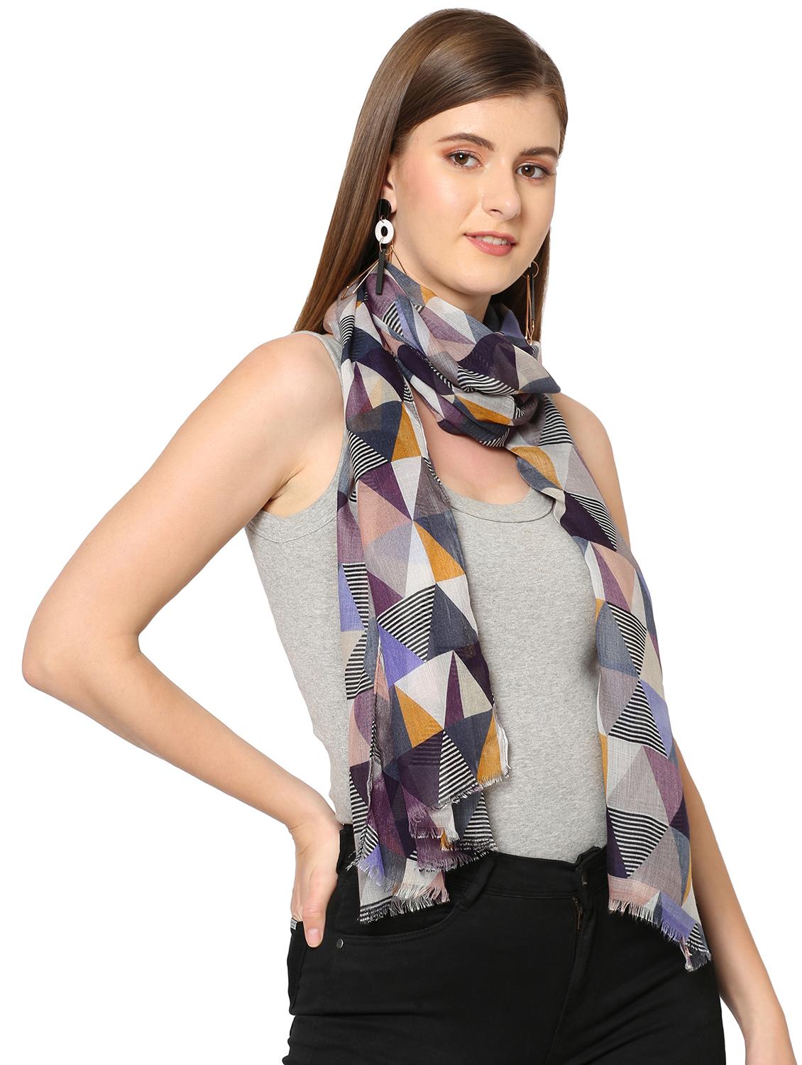 women printed everyday wrap scarf - 21631412 - Standard Image - 2