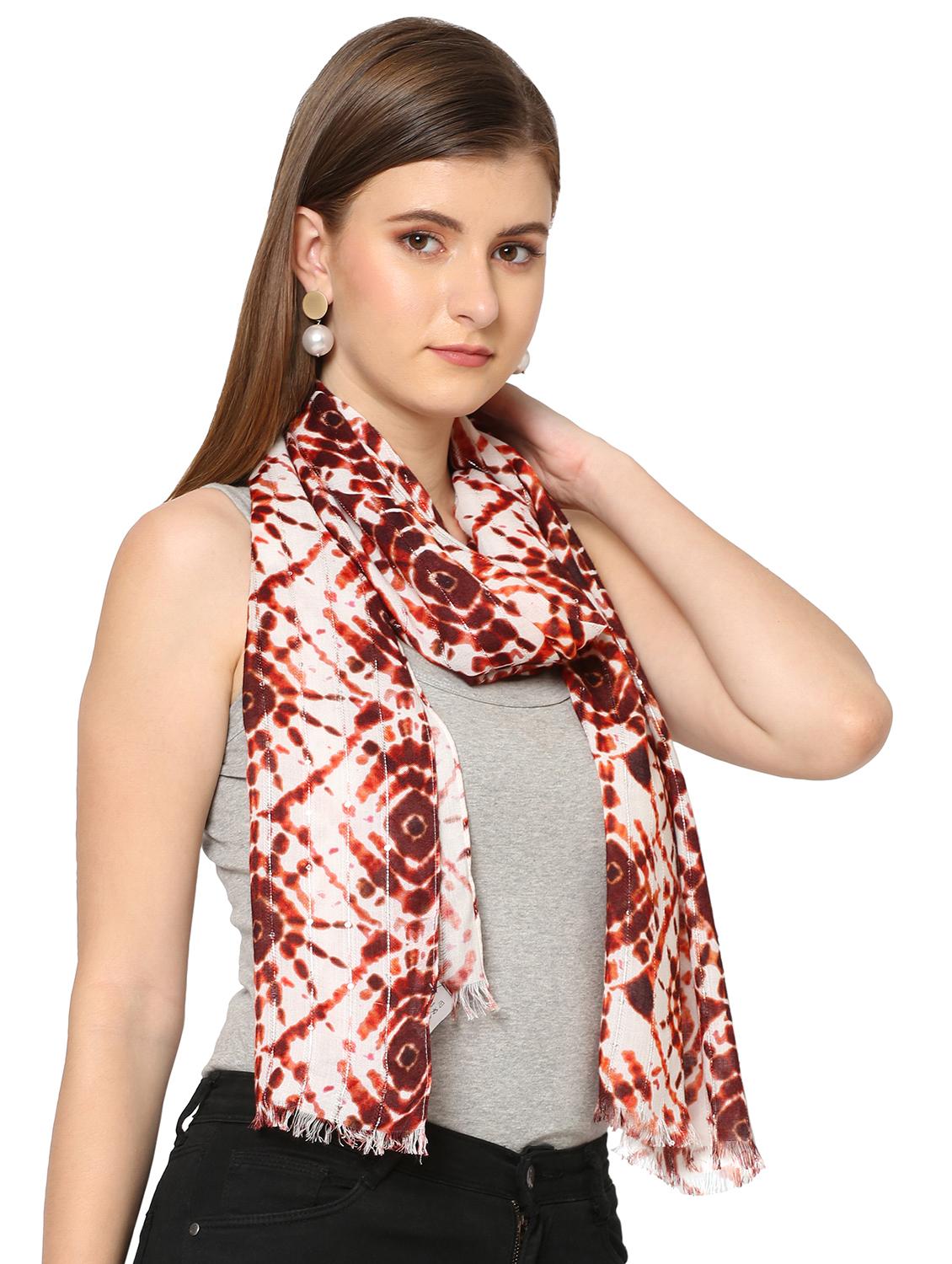 women printed everyday wrap scarf - 21631419 - Standard Image - 2