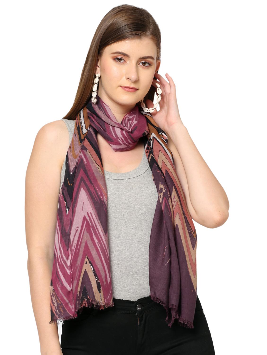 women printed everyday wrap scarf - 21631457 - Zoom Image - 0