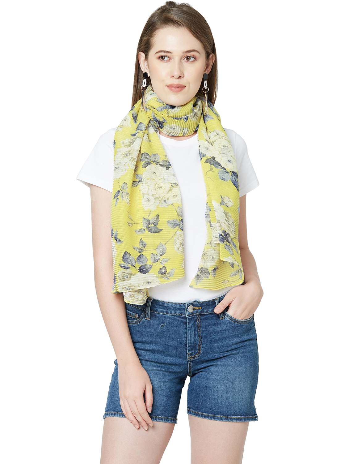 women printed everyday wrap scarf