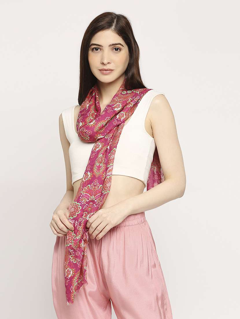 women printed everyday wrap scarf