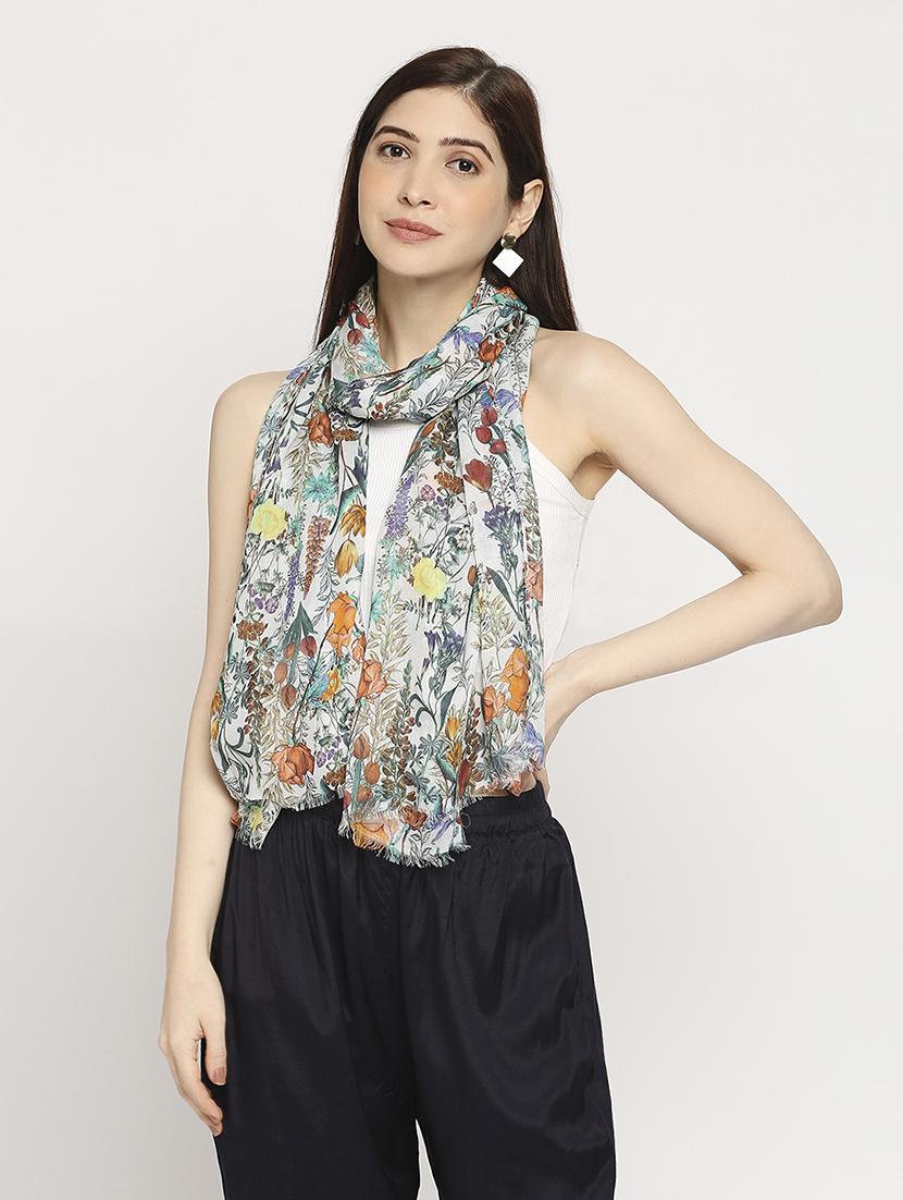 women printed everyday wrap scarf - 21631488 - Standard Image - 2