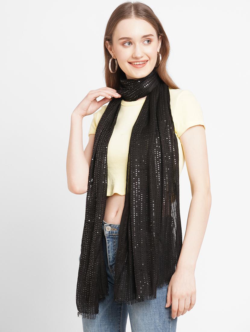 women sequins work everyday wrap scarf - 21631495 - Standard Image - 2