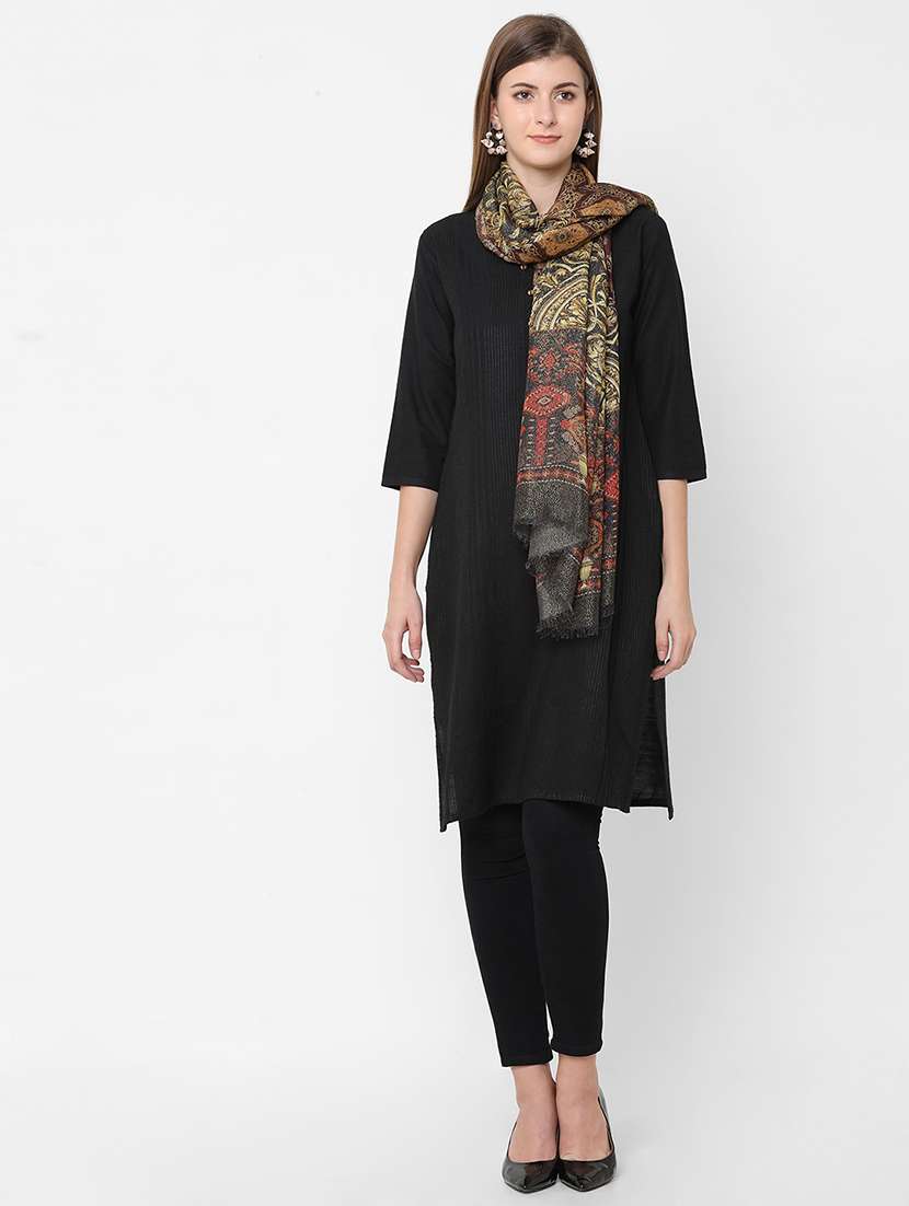 women printed everyday wrap scarf