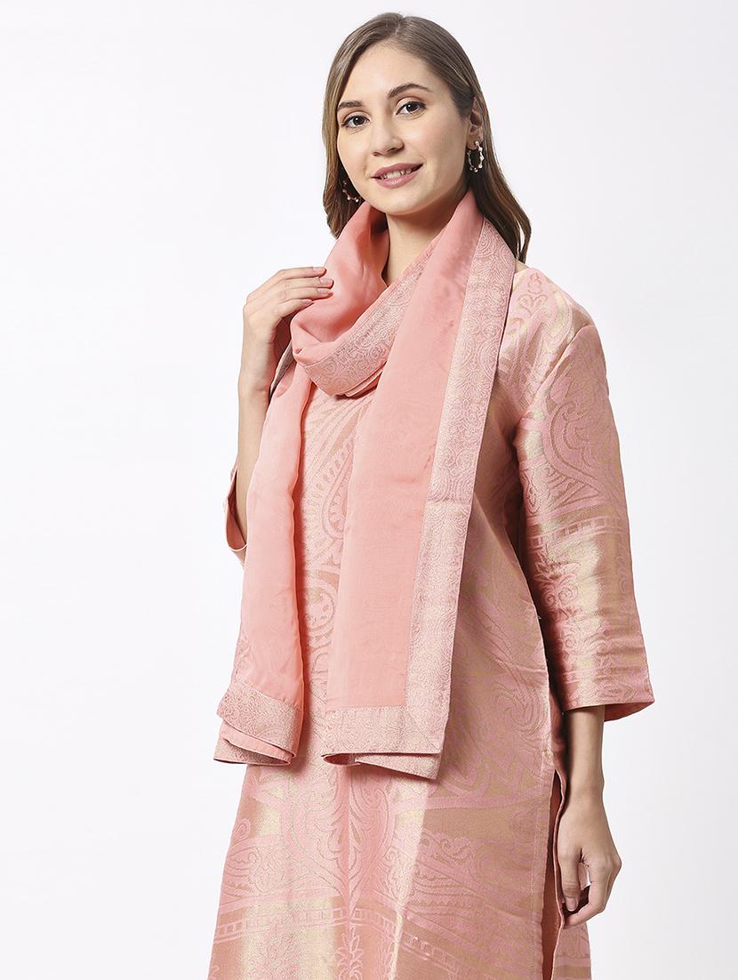 women plain lace bordered dupatta - 21631549 - Standard Image - 2