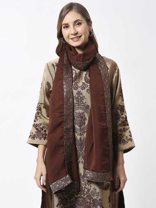women plain lace bordered dupatta  - 21631552 -  Standard Image - 0