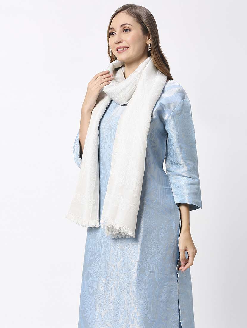 women brocade floral designed dupatta - 21631554 -  Standard Image - 2