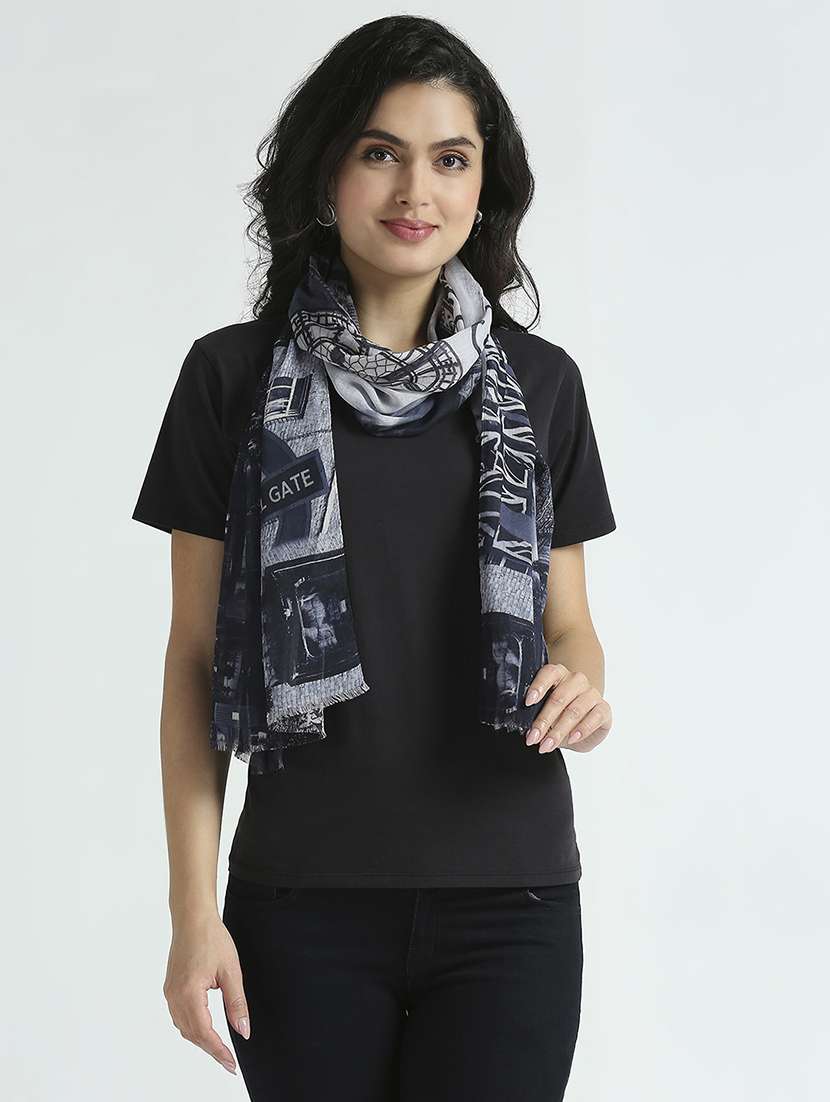 women printed everyday wrap scarf