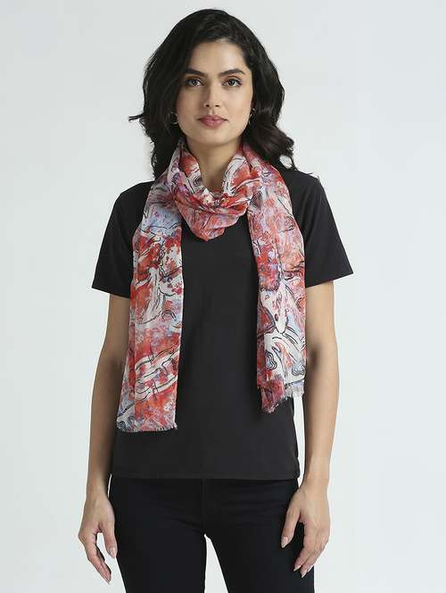 women printed everyday wrap scarf - 21631559 - Standard Image - 0