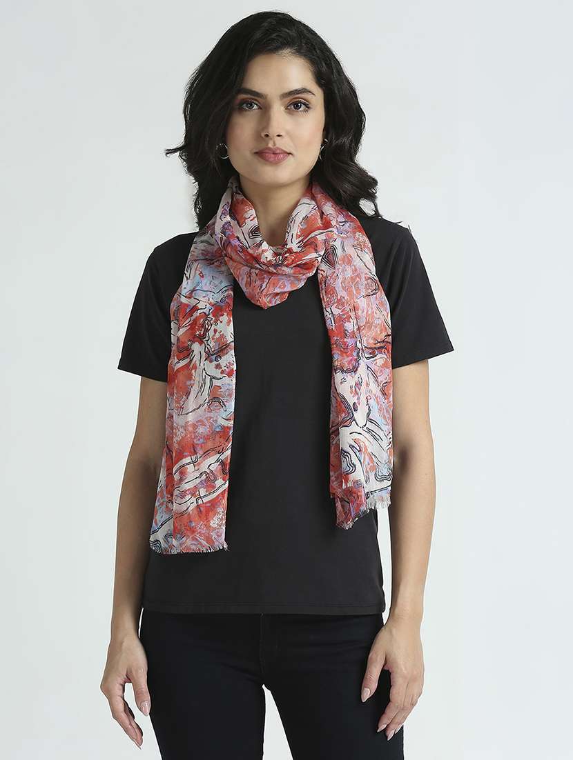 women printed everyday wrap scarf - 21631559 - Zoom Image - 0