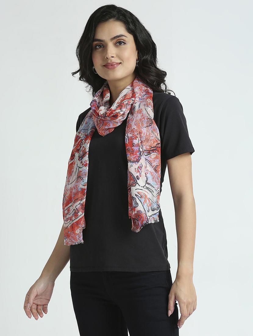 women printed everyday wrap scarf - 21631559 - Standard Image - 2