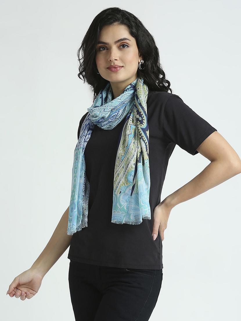 women printed everyday wrap scarf - 21631562 - Standard Image - 2