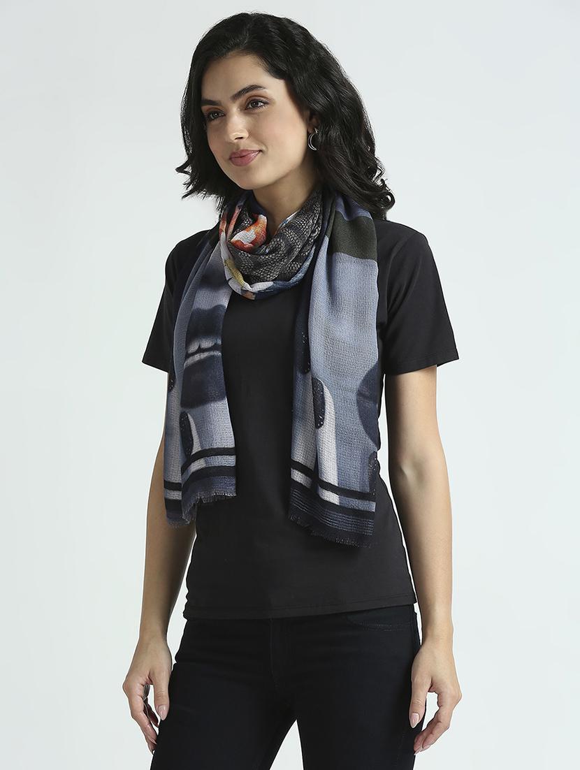 women printed everyday wrap scarf - 21631569 - Standard Image - 2
