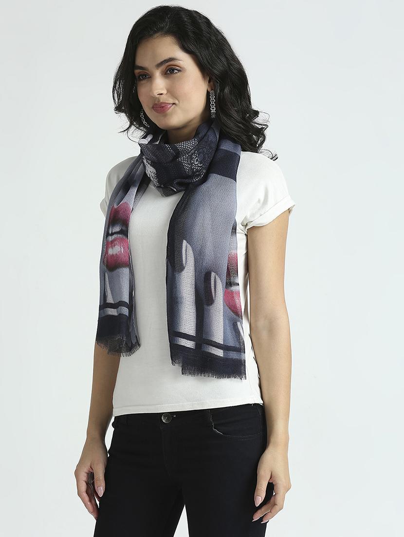 women printed everyday wrap scarf - 21631570 - Standard Image - 2