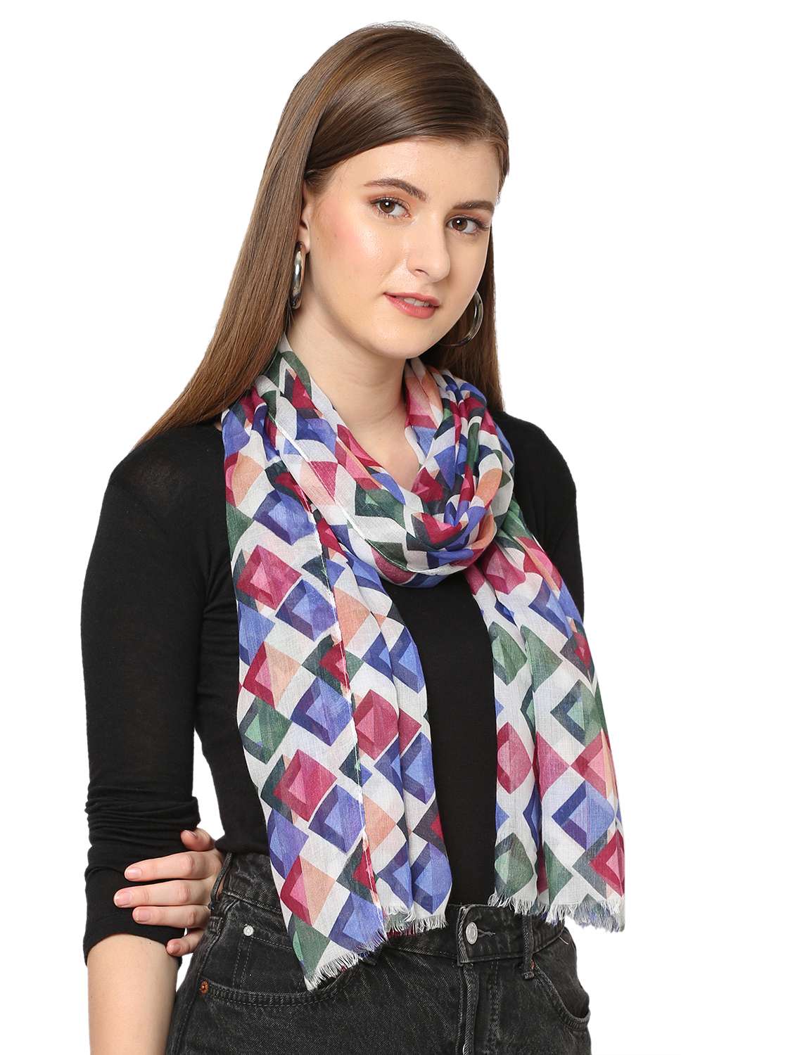 women printed everyday wrap scarf - 21631578 -  Standard Image - 2