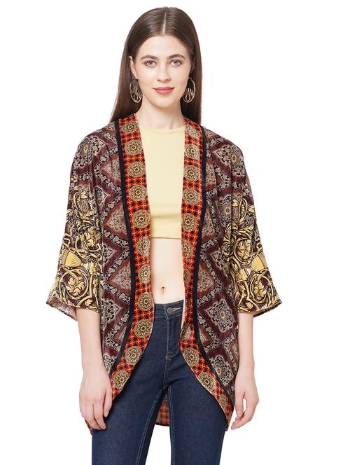 women printed shrug - 21631611 - Standard Image - 0