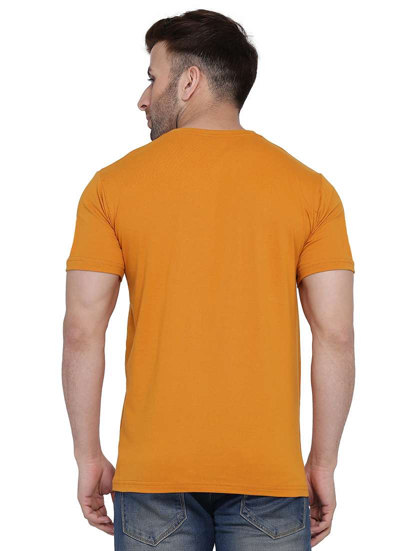 men slim fit placement printed v neck short sleeve t-shirt - 21631963 - Standard Image - 2