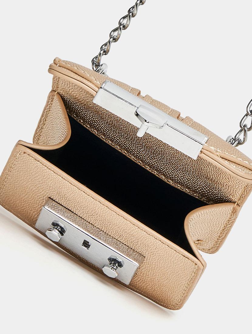 women gold textured sling bag - 21631983 - Standard Image - 2