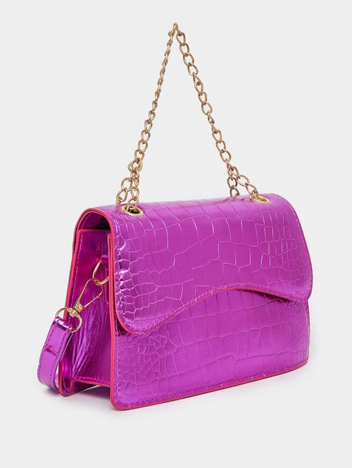 women pink textured handbag - 21631985 - Standard Image - 0