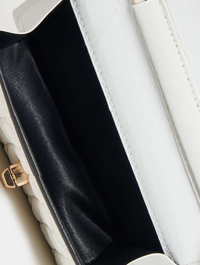 women white textured sling bag - 21631988 - Standard Image - 2