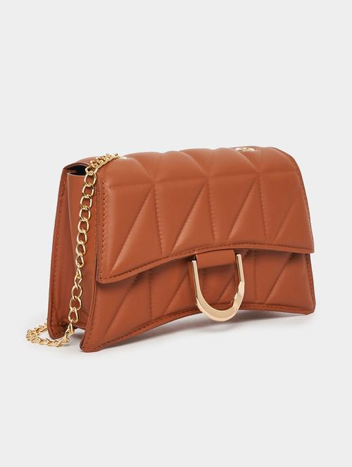 women white textured sling bag - 21631989 -  Standard Image - 0