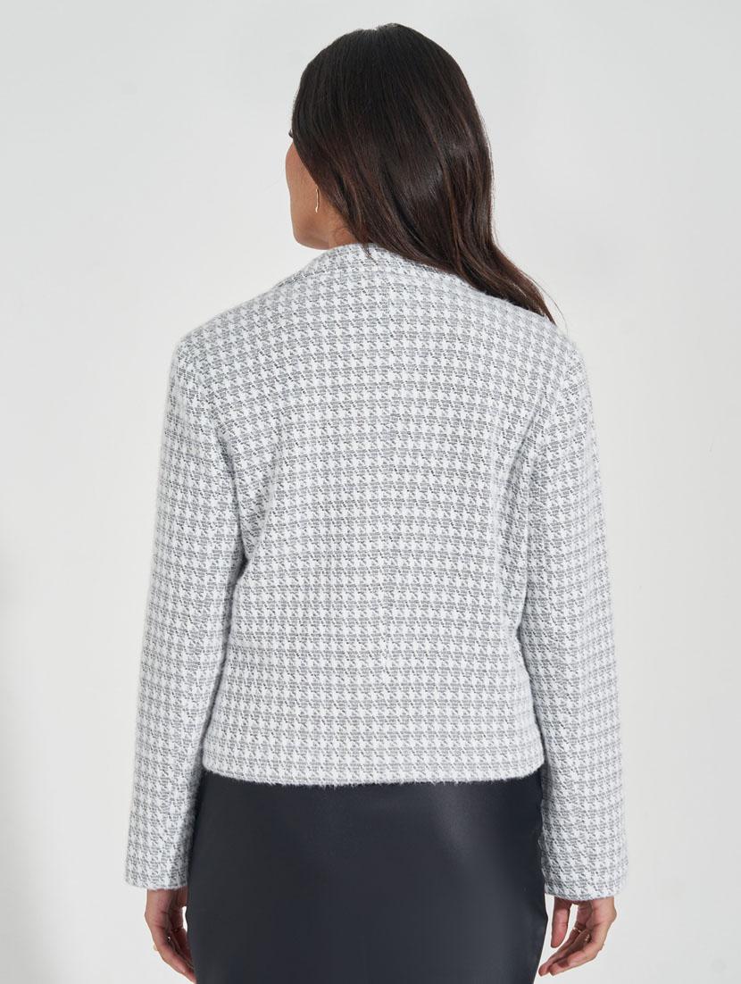 women lapel collar self design casual blazer - 21632027 - Standard Image - 2