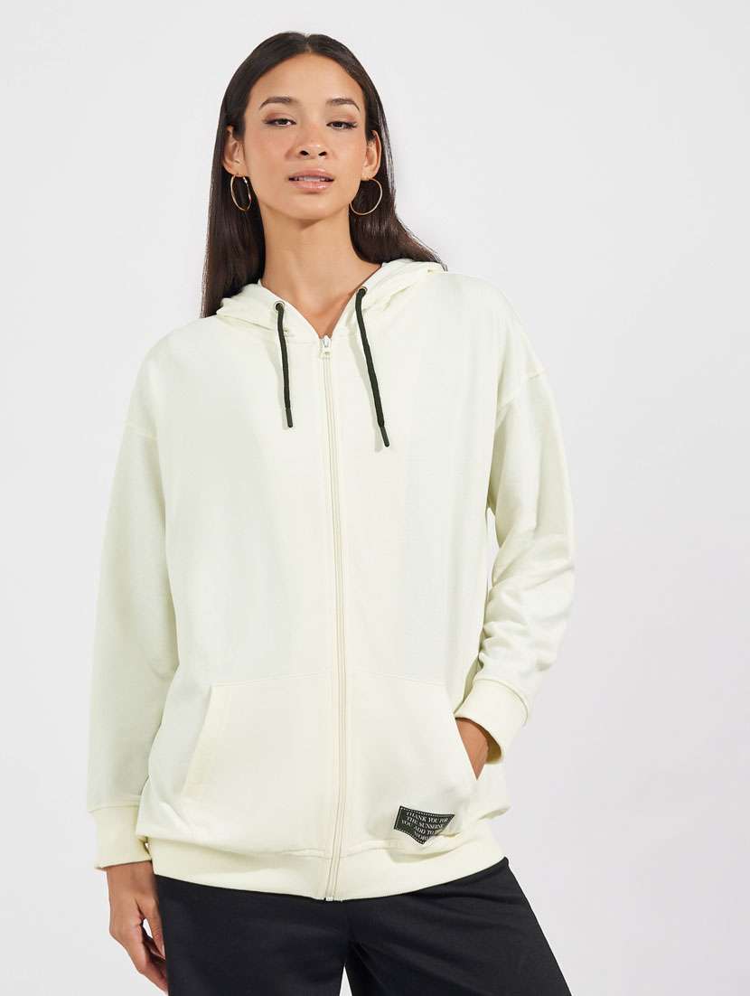 women solid long sleeve sweatshirt - 21632048 - Zoom Image - 0